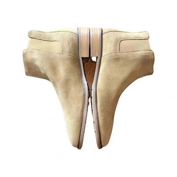 Aquatalia Rory Suede Light Brown Booties Size 9.5 - Picture 5 of 11